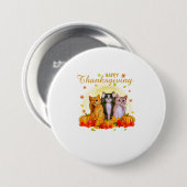 Zum Erntedankfest: Cat Gift für Cat Liebe Button (Vorne & Hinten)