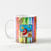 Zum Erntedankfest Tasse, Strand Kaffeetasse (Links)