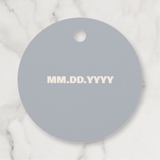 Zum Erntedankfest Weiße Kürbis Geschenkanhänger (Rückseite)