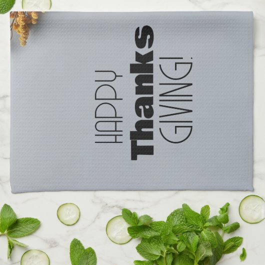 Zum Erntedankfest Weiße Kürbis Geschirrtuch (Gefaltet)