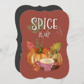 Zum Erntedankfest würzen Einladung (Vorne/Hinten)