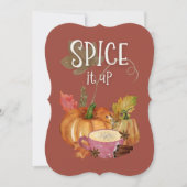 Zum Erntedankfest würzen Einladung (Vorderseite)