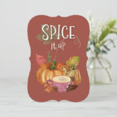 Zum Erntedankfest würzen Einladung (Stehend Vorderseite)