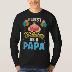 Zum ersten Geburtstag als Papa-Party-Vater Vater D T-Shirt