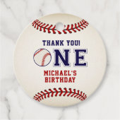 Zum ersten Geburtstag, Baseball Geschenkanhänger (Vorderseite)