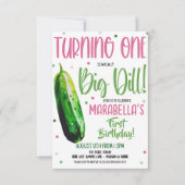 Zum ersten Geburtstag ist es eine große Einladung (Vorderseite)