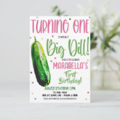 Zum ersten Geburtstag ist es eine große Einladung (Stehend Vorderseite)