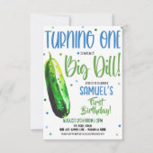 Zum ersten Geburtstag ist es eine große Einladung (Vorderseite)