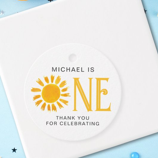 Zum ersten Geburtstag Sun Vielen Dank Geschenkanhänger