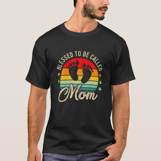 Zum ersten Mal als Mama Vintag T-Shirt (Vorderseite)