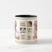Zum ersten Mal Papa 5 Foto Collage   Tasse (Zentrum)