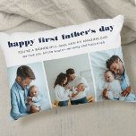 Zum ersten Mal Vatertag 3 Foto Collage Dekokissen<br><div class="desc">Das Foto des Ersten Vaters mit 3 Ihrer Lieblings-Fotos mit Ihrem neuen . Die ganze Formulierung ist editierbar und liest derzeit "glücklich ersten Vater's Day .. Sie sind ein wunderbarer Mann und ein phantastischer Papa .. wir Liebe Sie alle das Wort ・ [Namen]". Die Formulierung ist in modernen fett gedruckten...</div>