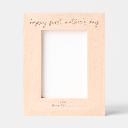 Zum ersten Muttertag Geätzte Rahmen (Vorderseite)
