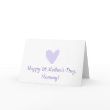 Zum ersten Muttertag | Niedlich Little Lilac Heart