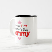 Zum ersten Muttertag Zweifarbige Tasse (Vorderseite Links)