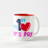 Zum ersten Muttertag Zweifarbige Tasse (VorderseiteRechts)