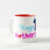 Zum ersten Muttertag Zweifarbige Tasse (Vorderseite Links)