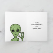 Zum Extraterrestrial Day - März 20. Karte (Innenseite)