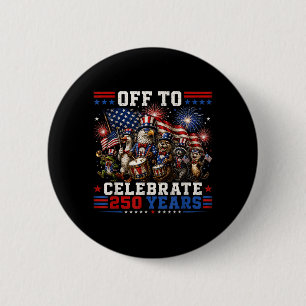 Zum Feiern von 250 Jahren Amerikanisch 250. Jubilä Button