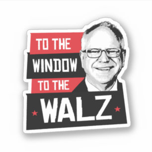 Zum Fenster zum Walz Aufkleber