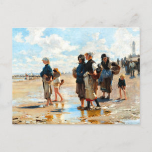 Zum Fischen aufbrechend von John Singer Sargent Postkarte