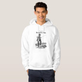 Zum Fischen Geboren Hoodie (Vorne ganz)