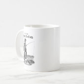 Zum Fischen geboren Kaffeetasse (Vorderseite Links)