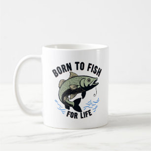 Zum Fischen geboren Kaffeetasse
