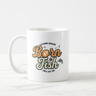 Zum Fischen geboren Kaffeetasse