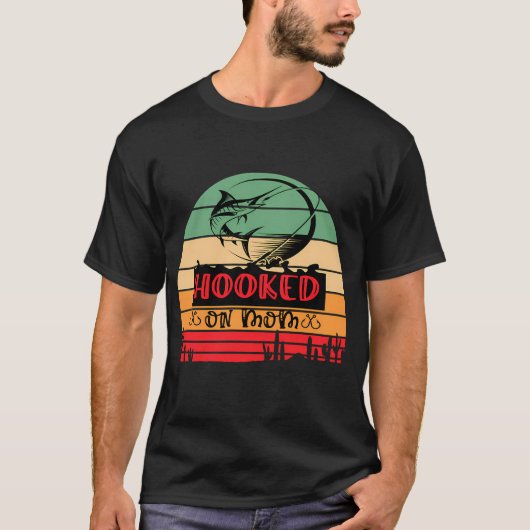 Zum Fischen geboren T-Shirt (Vorderseite)
