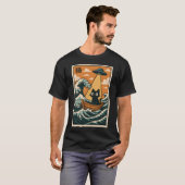 Zum Fischen geboren T-Shirt (Vorne ganz)