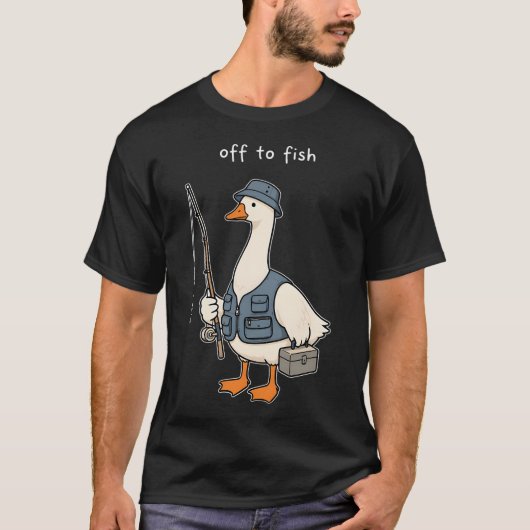 Zum Fischen gehen T-Shirt (Vorderseite)