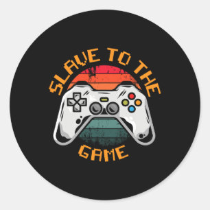 zum Game Shirt Video Games Shirt für Gaming Gam Runder Aufkleber