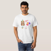 Zum Geburtstag Bär-Feier T-Shirt (Vorne ganz)