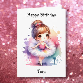 Zum Geburtstag der schönsten Ballerina Städtische  Karte