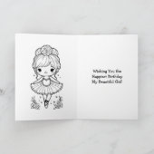 Zum Geburtstag der schönsten Ballerina Städtische Karte (Innenseite)