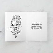 Zum Geburtstag der schönsten Ballerina Städtische Karte (Innenseite)