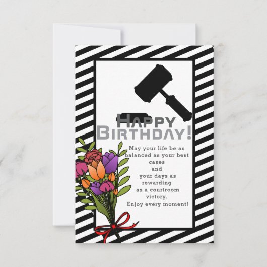 Zum Geburtstag eines brillanten Anwalts Karte (Vorderseite)