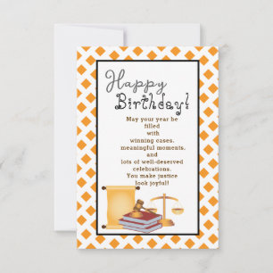 Zum Geburtstag eines schönen Anwalts Karte