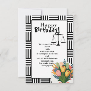 Zum Geburtstag eines schönen Anwalts Karte