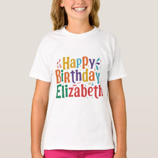 Zum Geburtstag Elizabeth: Macht es einzigartig zu T-Shirt