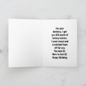 Zum Geburtstag Glückwunsch Zum Geburtstag habe ich Karte (Innenseite)