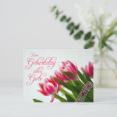 Zum Geburtstag Gute! Postkarte (Stehend Vorderseite)