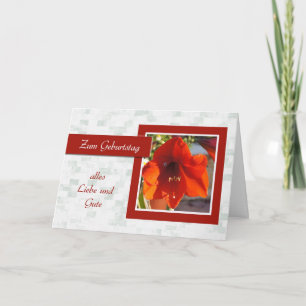 Zum Geburtstag - Happy Birthday in German, daisies Karte