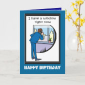 Zum Geburtstag, ich habe ein Fenster Karte (Gelbe Blume)