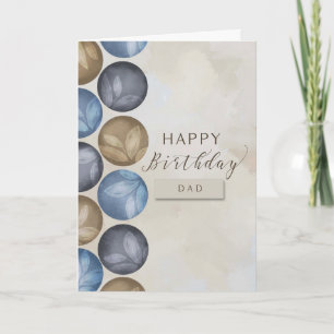 Zum Geburtstag Papa Männliche Kreise  Karte