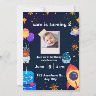 ✨ zum Geburtstag | Personalisiertes Party Einladung