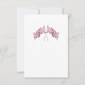 Zum Geburtstag schnell wie der Blitz  Dankeskarte (Rückseite)