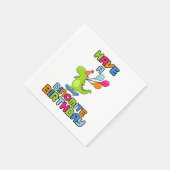 Zum Geburtstag von Dinomit am 3. Serviette (Ecke)