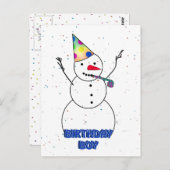 Zum Geburtstagskind! Postkarte (Vorne/Hinten)